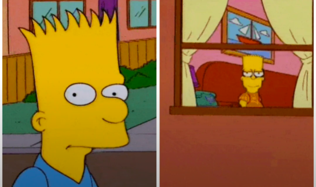 Bart Doppelganger Blank Meme Template