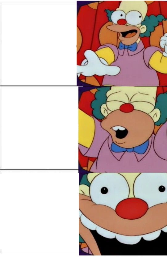 Krusty Vince Mcmahon Blank Meme Template
