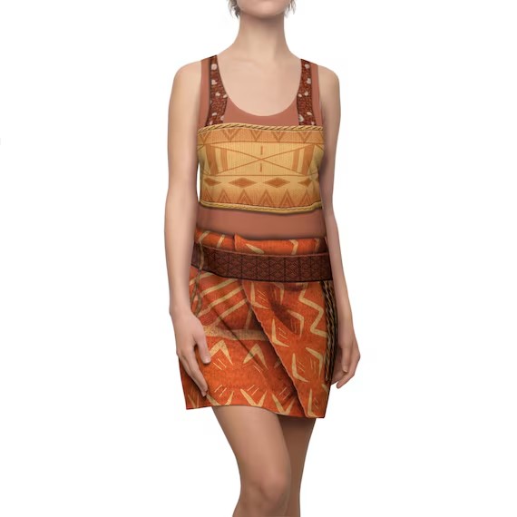 Loto Dress, Moana 2 Character Inspired Costume, Motunui Cosplay Blank Meme Template