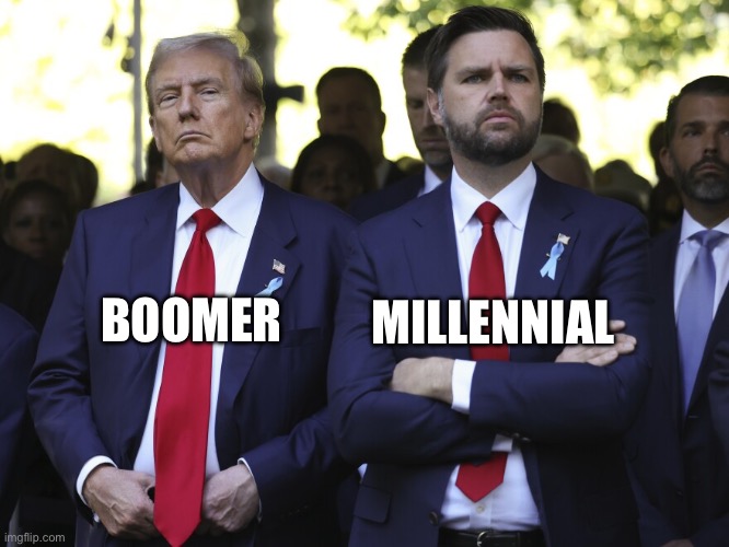Gen X, embracing the forgotten generation label | BOOMER; MILLENNIAL | made w/ Imgflip meme maker