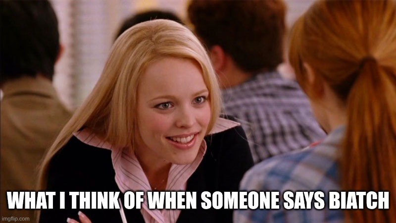 So You Agree | WHAT I THINK OF WHEN SOMEONE SAYS BIATCH | image tagged in so you agree | made w/ Imgflip meme maker