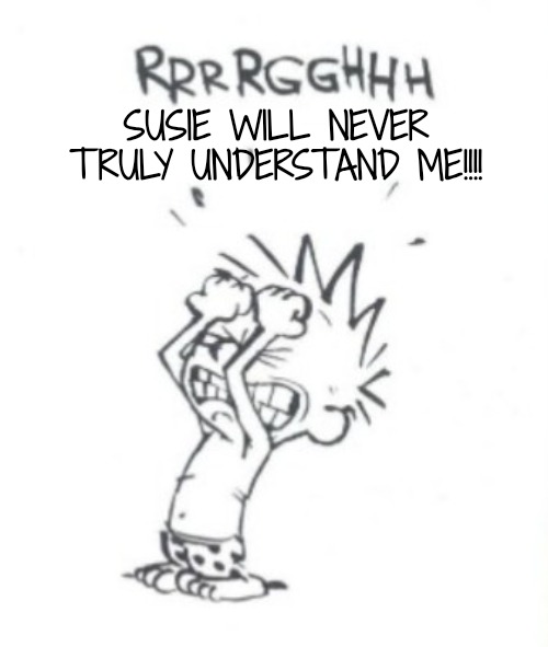 Frustrating | SUSIE WILL NEVER TRULY UNDERSTAND ME!!!! | image tagged in frustrating | made w/ Imgflip meme maker