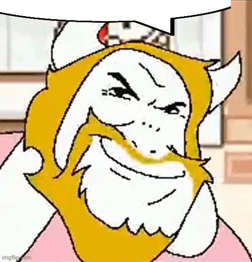 asgore smug | image tagged in asgore smug | made w/ Imgflip meme maker