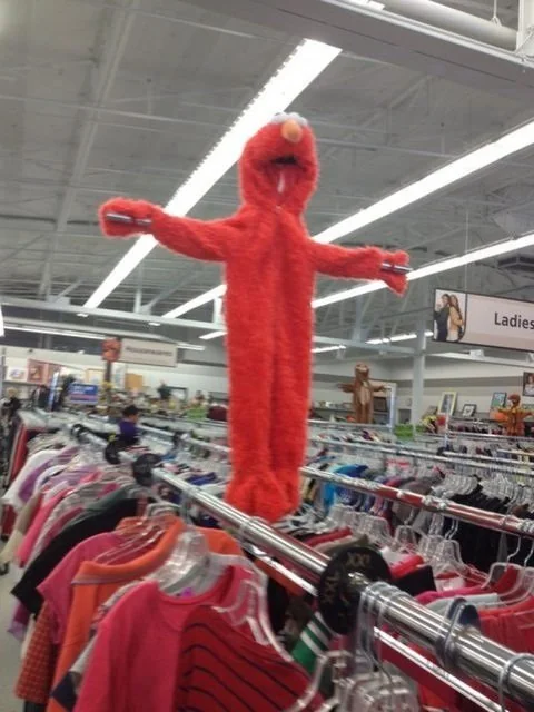 High Quality Elmo being fucking crucified at Target Blank Meme Template