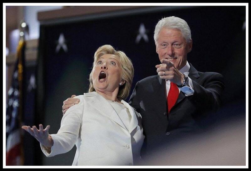 Hillary on drugs with Bill Clinton Blank Meme Template