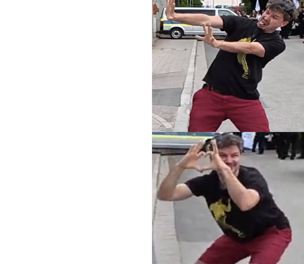 Disgusting / Love Blank Meme Template