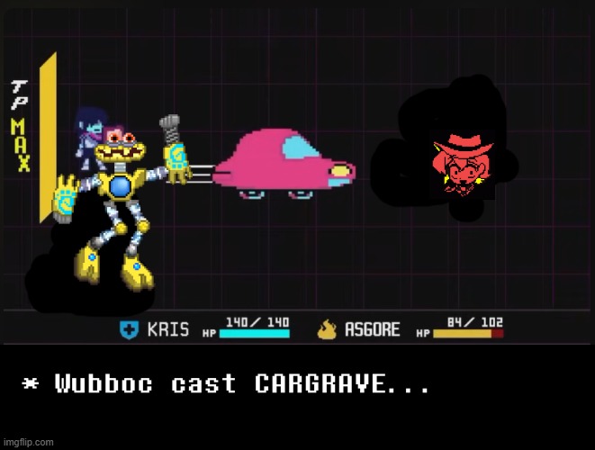 BRUH | image tagged in asgore cast cargrave,wubboc,crimson,bruh,deltarune | made w/ Imgflip meme maker