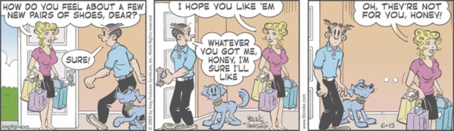 Blondie | image tagged in comics | made w/ Imgflip meme maker