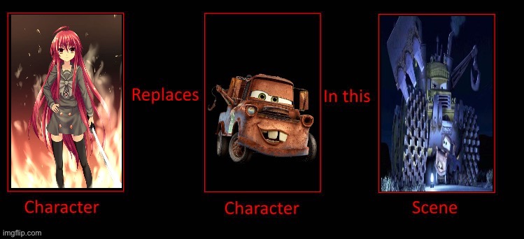 What if Shana from Shana No Shakugan replaces Mater in the post credits Screamin banshee scene | image tagged in anime,cars | made w/ Imgflip meme maker