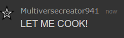 MC941 LET ME COOK! Blank Meme Template