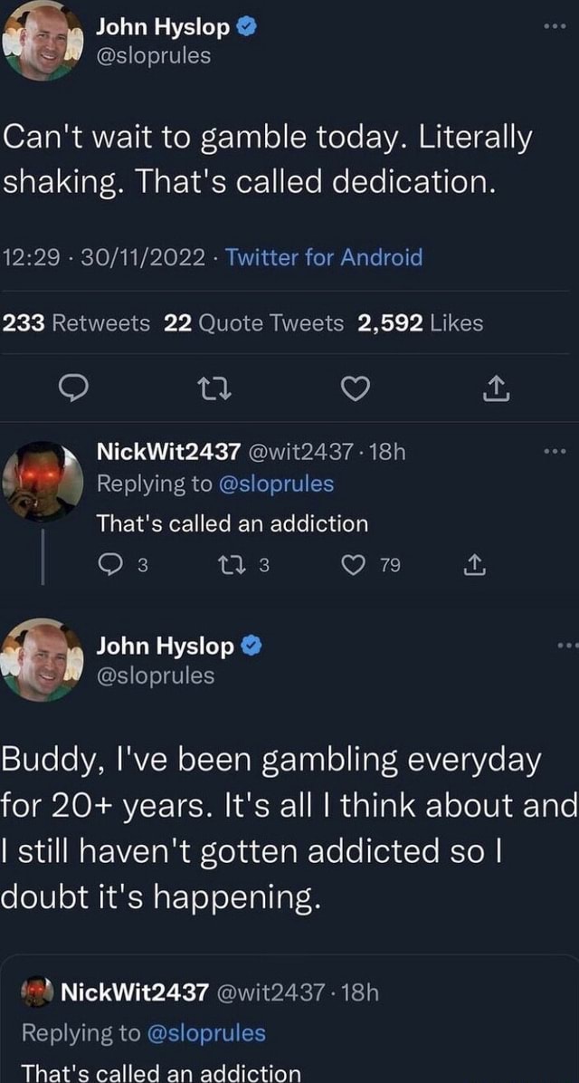 gambling addiction Blank Meme Template