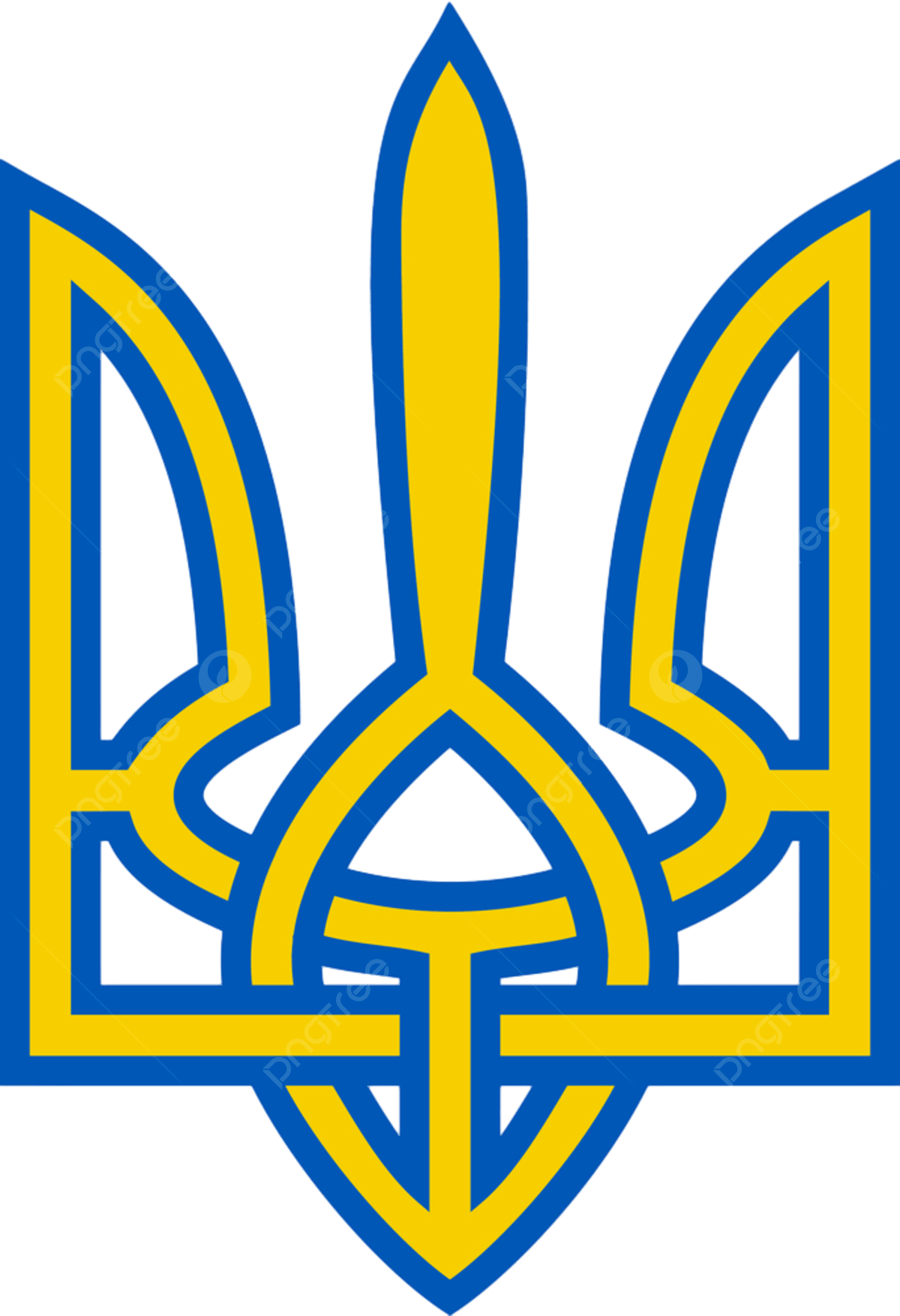 Ukraine trident Blank Meme Template