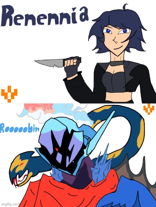 Some more art I did for Artfight {Characters not mine} | made w/ Imgflip meme maker