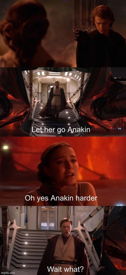 Padme Likes the Choke | image tagged in star wars,padme | made w/ Imgflip meme maker