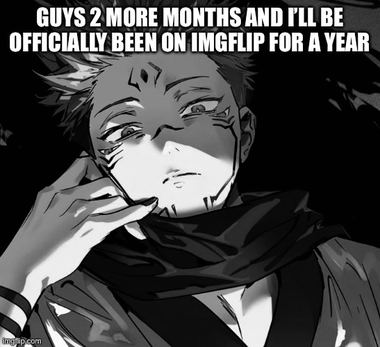 !!! | GUYS 2 MORE MONTHS AND I’LL BE OFFICIALLY BEEN ON IMGFLIP FOR A YEAR | made w/ Imgflip meme maker