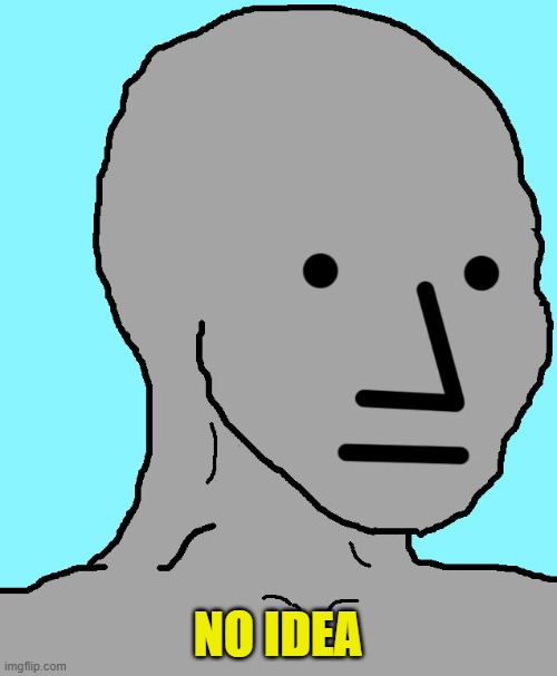 NPC Meme | NO IDEA | image tagged in memes,npc | made w/ Imgflip meme maker