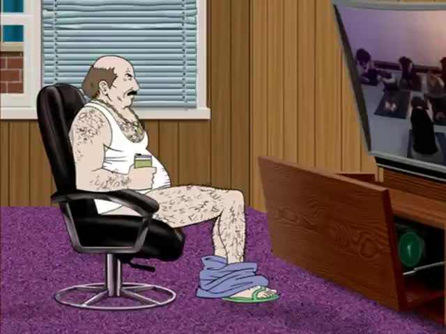 Carl at home Blank Meme Template