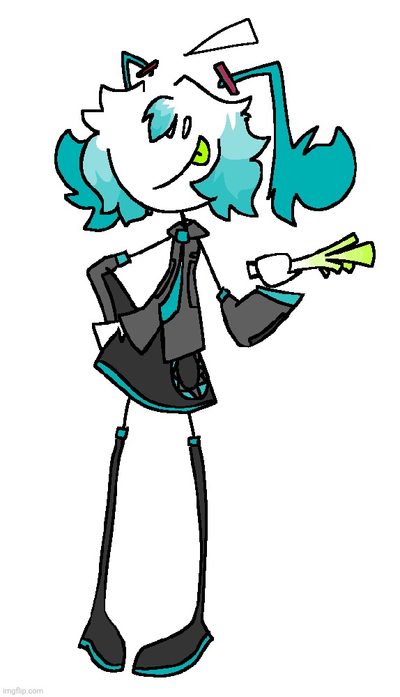 Skrunkly cosplaying hatsune miku | made w/ Imgflip meme maker