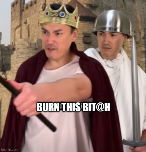 BURN THIS BIT@H | image tagged in burn the bitch | made w/ Imgflip meme maker