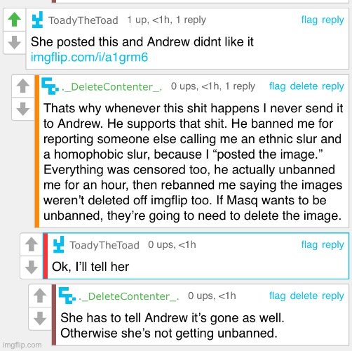 If you want someone to actually look at it, then go to Donald. Do not send Andrew anything if someone is calling you slurs. | made w/ Imgflip meme maker