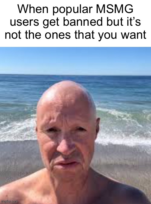 Cocky no want boing boing | When popular MSMG users get banned but it’s not the ones that you want | image tagged in cocky no want boing boing | made w/ Imgflip meme maker