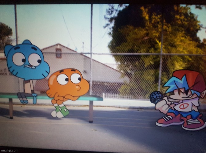 rewatching gumball | image tagged in shitpost | made w/ Imgflip meme maker