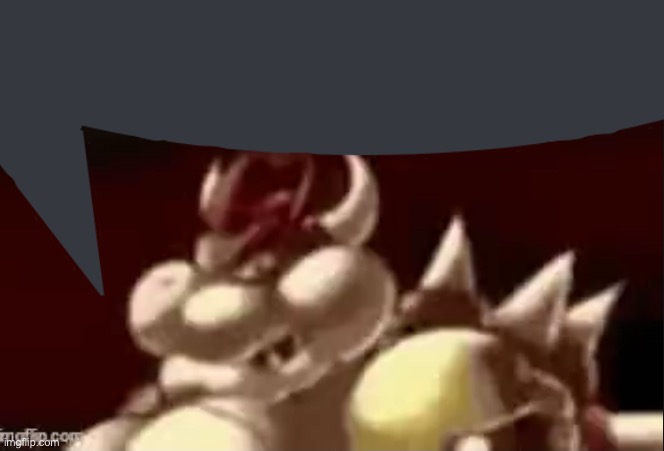 Bowser fart speech bubble Blank Meme Template