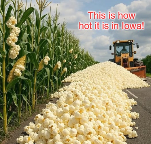 how hot it is in Iowa. | This is how hot it is in Iowa! | image tagged in drake hotline bling,iowa,kewlew | made w/ Imgflip meme maker