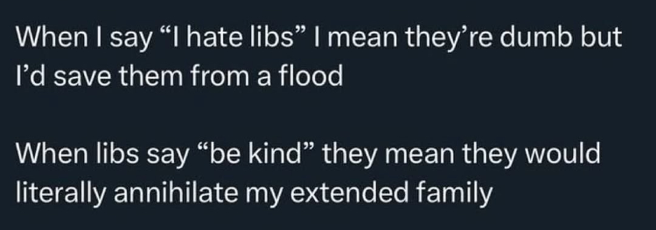 i hate libs Blank Meme Template