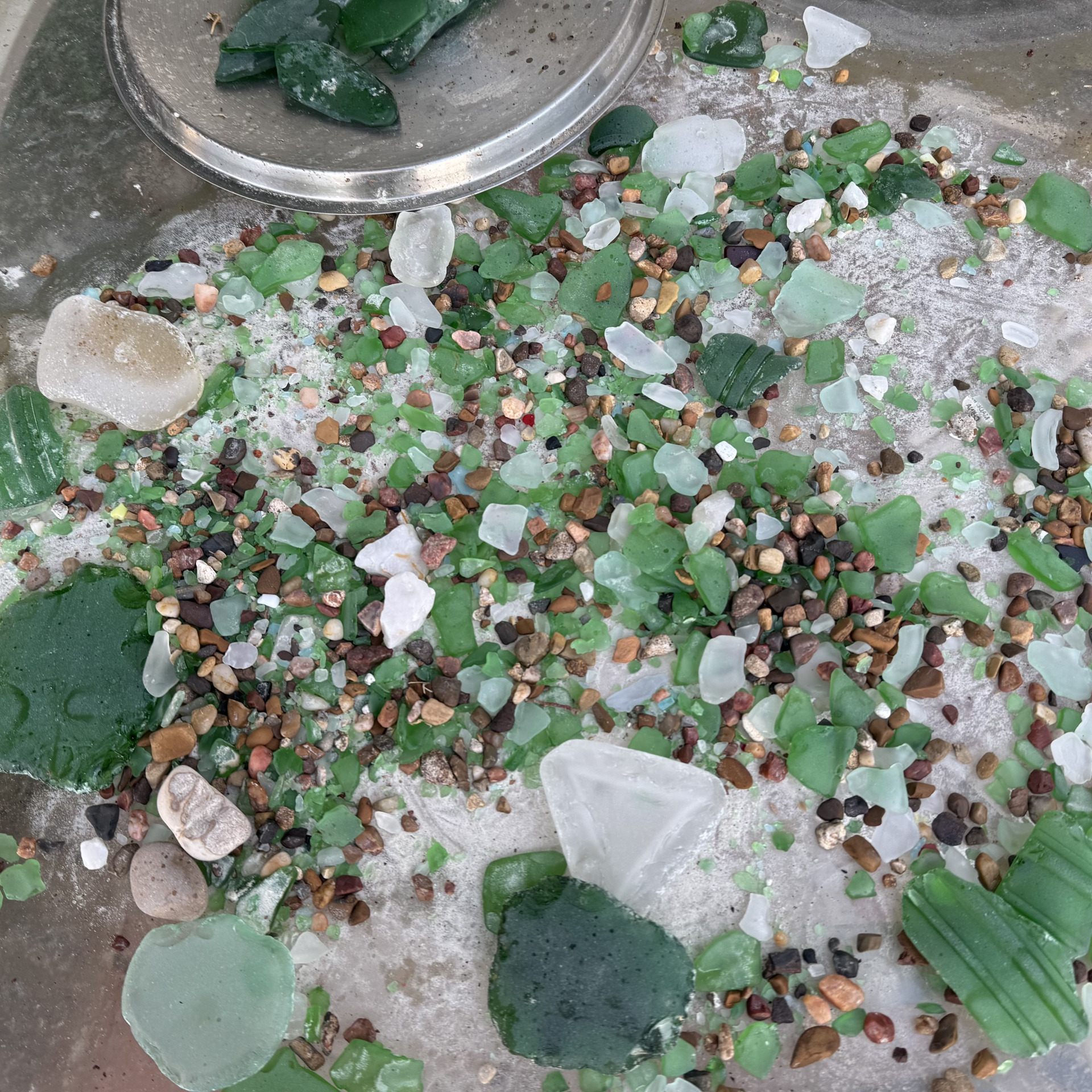 Homemade beach glass sea glass Blank Meme Template