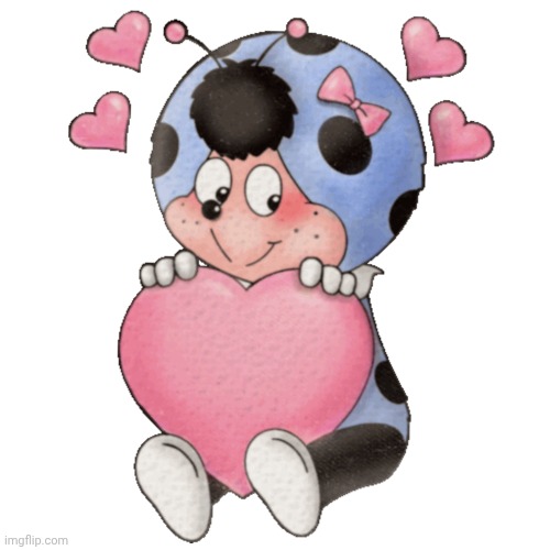 Cococinel (Cocomiel)1992: Babicinel (Babimiel) ladybug love bug heart | image tagged in cococinel,babicinel,babimiel | made w/ Imgflip meme maker
