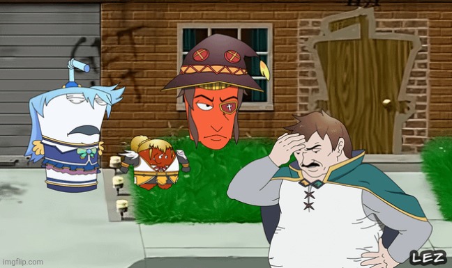 Aqua teen hunger party or something | made w/ Imgflip meme maker