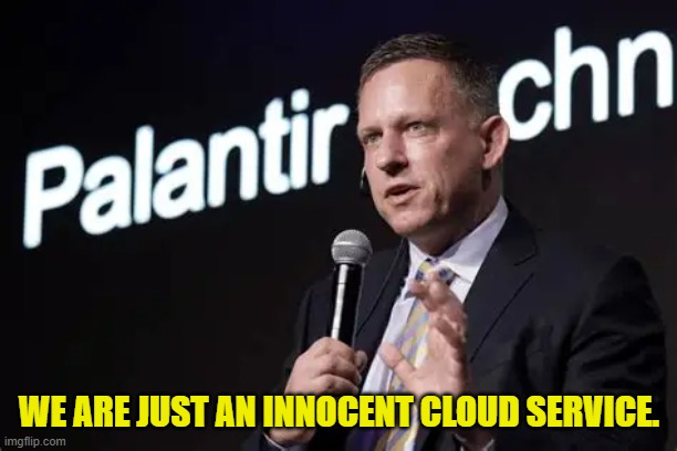 WE ARE JUST AN INNOCENT CLOUD SERVICE. | made w/ Imgflip meme maker