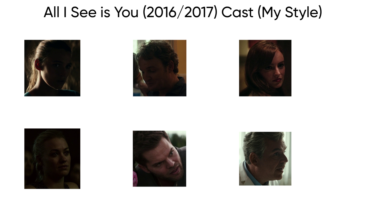 All I See is You (2016/2017) Cast (My Style) Blank Meme Template