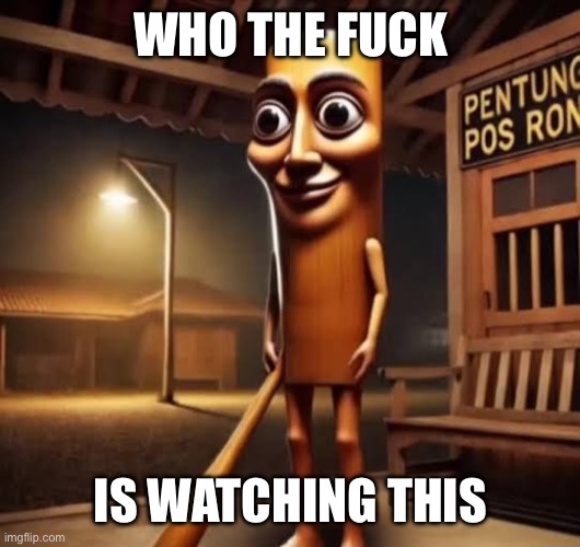 Tung Tung Tung Sahur | WHO THE FUCK IS WATCHING THIS | image tagged in tung tung tung sahur | made w/ Imgflip meme maker