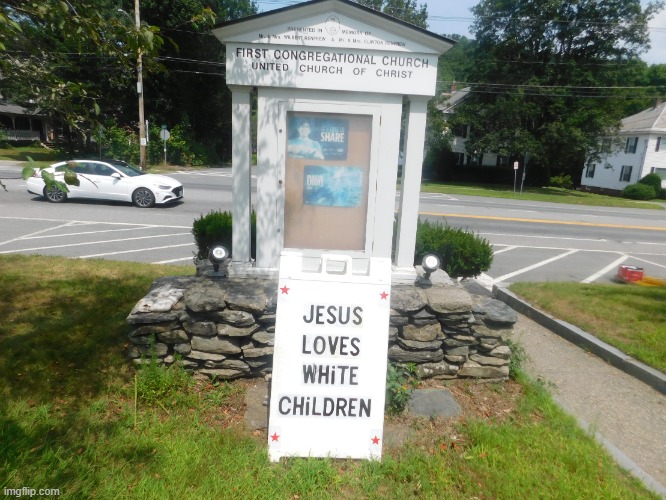 Vermont-Jesus Loves White Children | image tagged in vermont-jesus loves white children,vermont | made w/ Imgflip meme maker