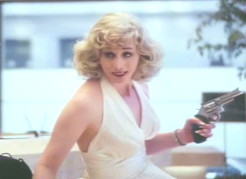 Marilyn Monroe With A Gun Blank Meme Template