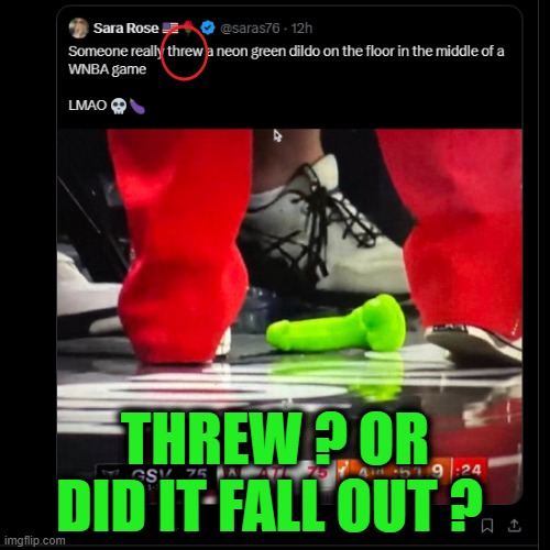 THREW ? OR DID IT FALL OUT ? | made w/ Imgflip meme maker