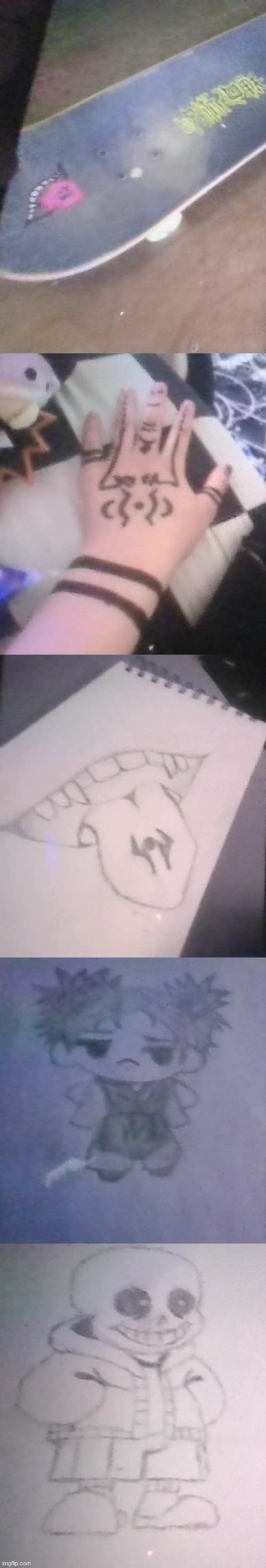 some of my random arts ( dont mind how goofy my hand is ) | made w/ Imgflip meme maker