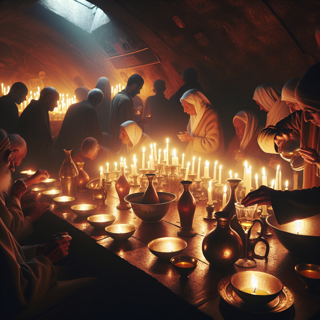 THESE VISITS OFTEN INCLUDED… lighting of candles, libations (off Blank Meme Template