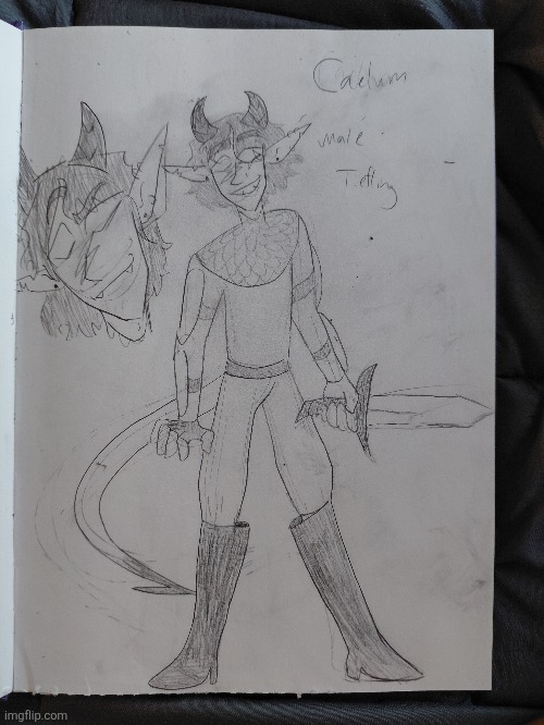 What do you think? | image tagged in tiefling,dnd,oc | made w/ Imgflip meme maker