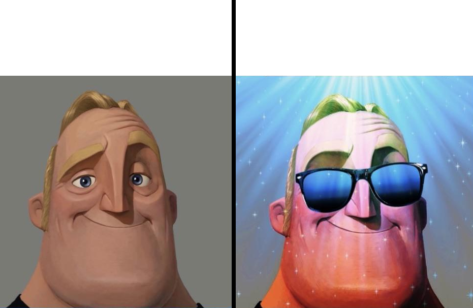Mr. Incredible Canny Blank Meme Template