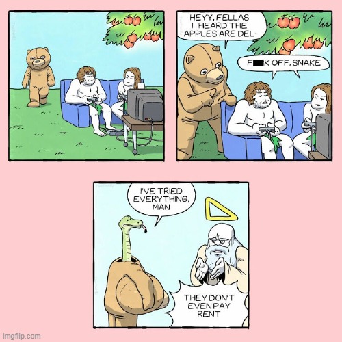 The Snake | image tagged in dark humor | made w/ Imgflip meme maker