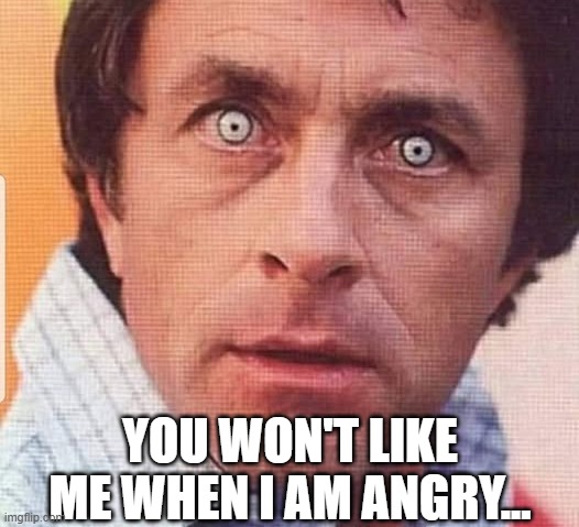OG Hulk | YOU WON'T LIKE ME WHEN I AM ANGRY... | image tagged in hulk | made w/ Imgflip meme maker