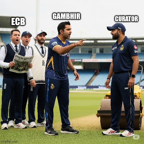 Cricket | CURATOR; GAMBHIR; ECB | image tagged in cricket | made w/ Imgflip meme maker