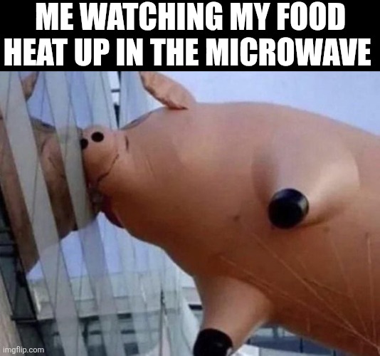 Me Watching My Food Heat Up In The Microwave | ME WATCHING MY FOOD HEAT UP IN THE MICROWAVE | image tagged in chrisjoines1 | made w/ Imgflip meme maker