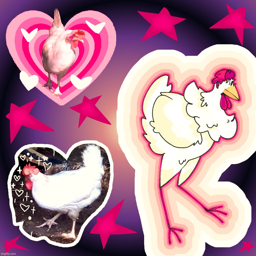 Drew one of my chickens | made w/ Imgflip meme maker
