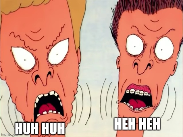 FROG BASEBALL | HEH HEH HUH HUH | image tagged in frog baseball | made w/ Imgflip meme maker