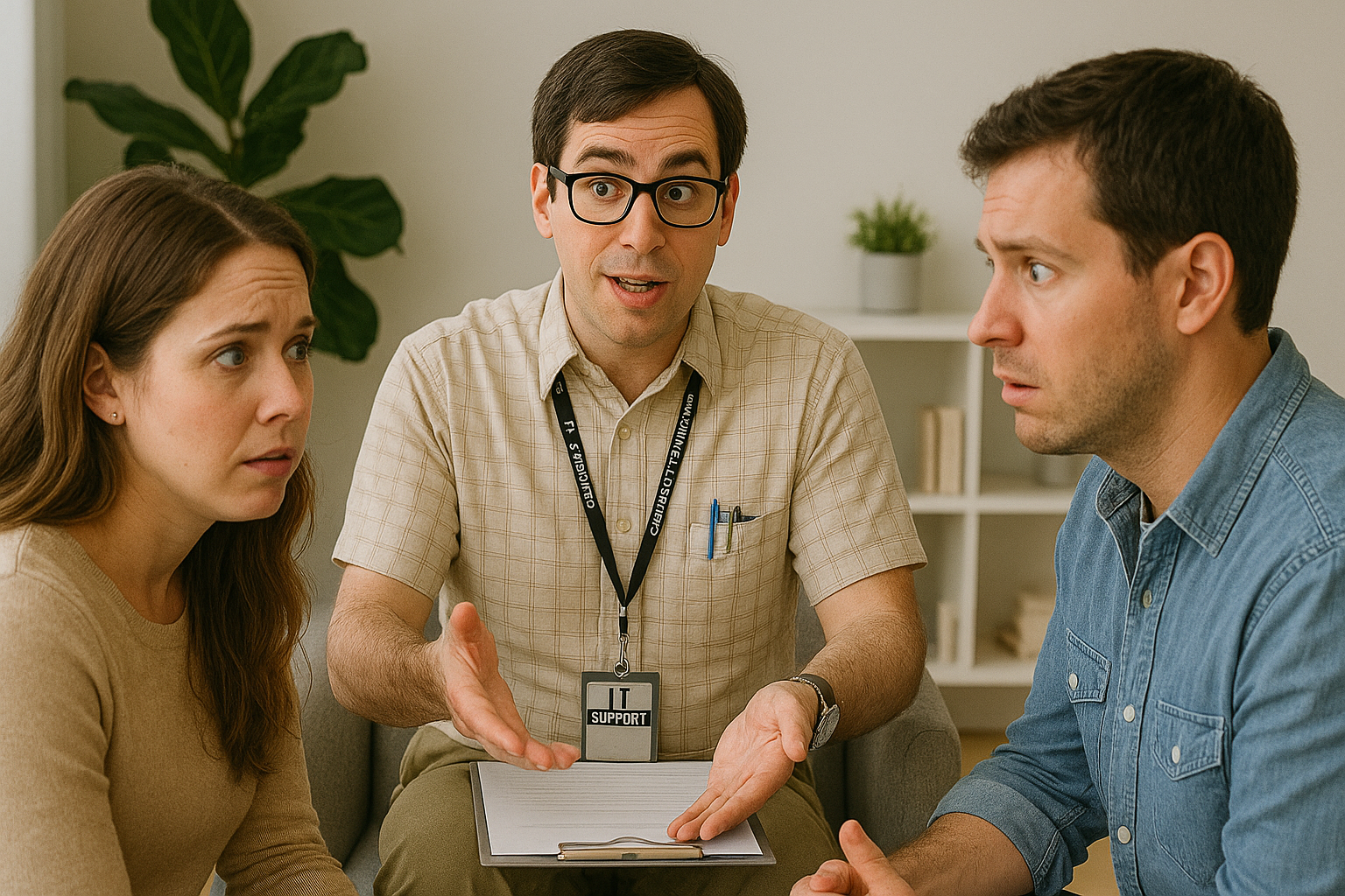 IT Marriage Counselor Blank Meme Template