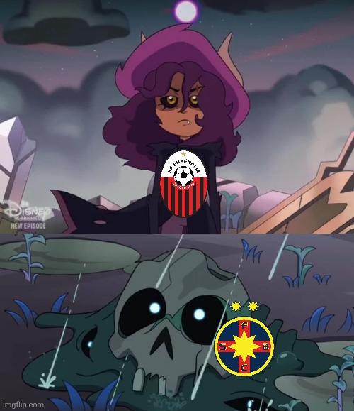 FCSB - Shkendija 1-2. THEY HAVE DONE IT FOR MACEDONIA. Tough luck for FCSB (TOH edition) | image tagged in shkendija,fcsb,champions league,the owl house,disney,sports | made w/ Imgflip meme maker